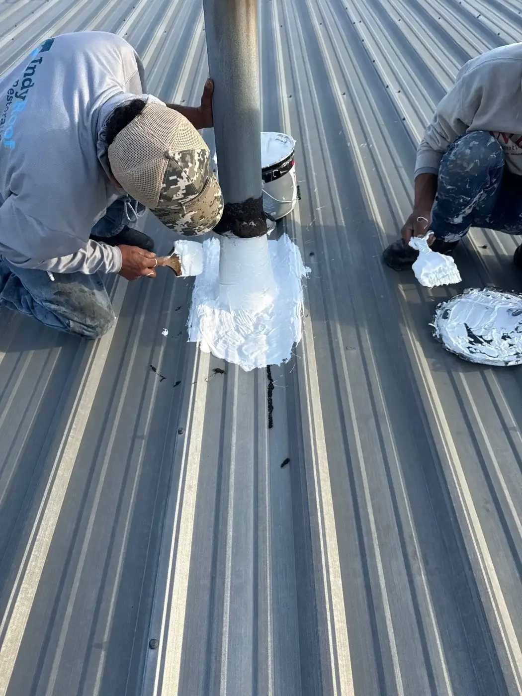 Commercial roofing by Vincennes Commercial Roofing near Bargersville, IN